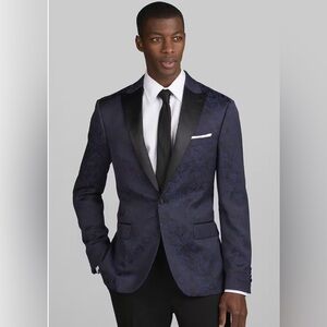 Navy And Black Tuxedo Dinner Jacket Slim Fit